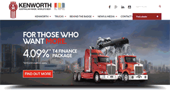 Desktop Screenshot of kenworth.com.au