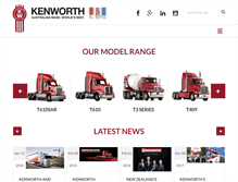 Tablet Screenshot of kenworth.com.au